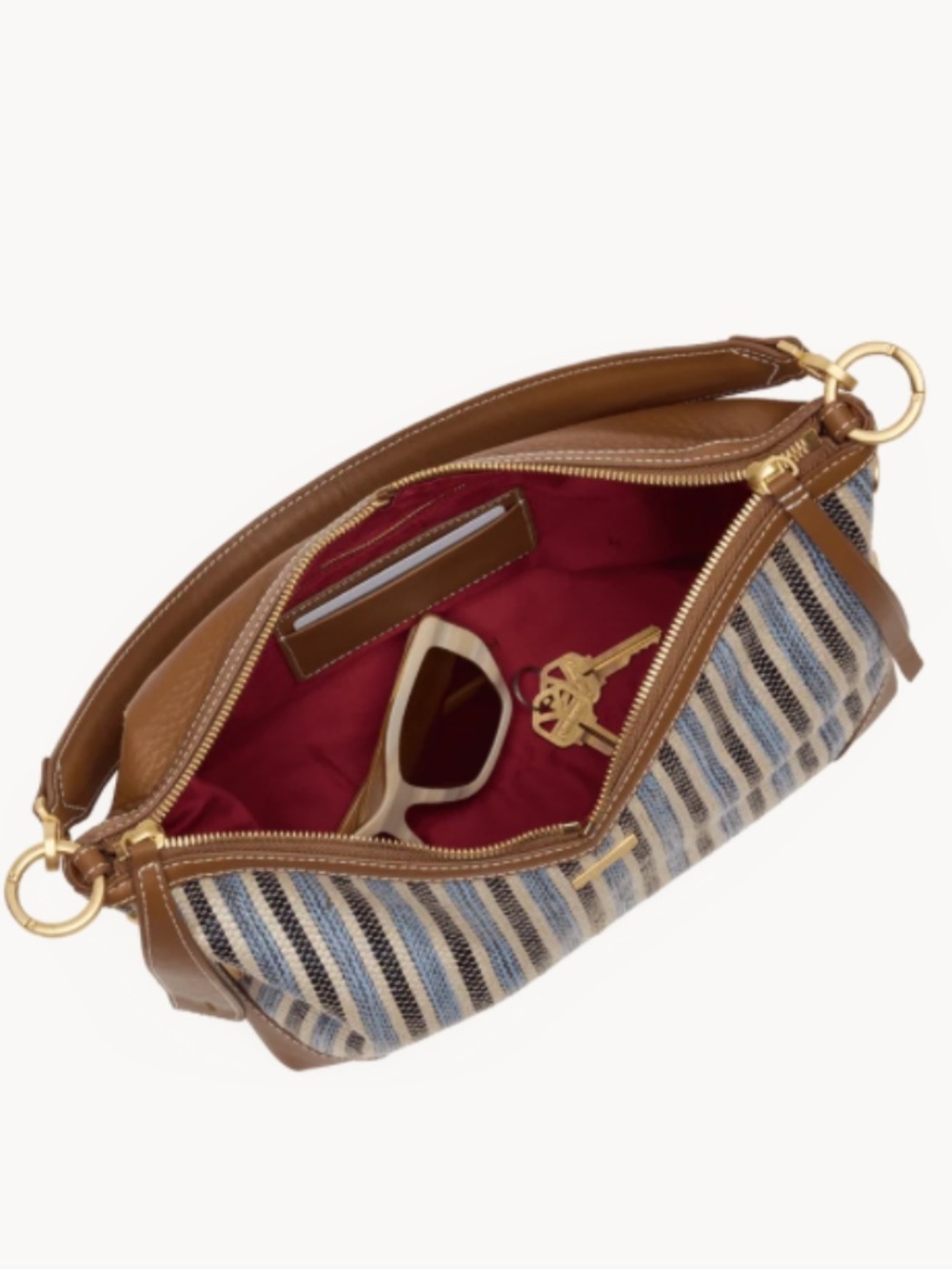 Hammitt Grace Medium Cabana Blue Crossbody w/Brushed Gold Accents-NEW w/tags - Picture 5 of 7